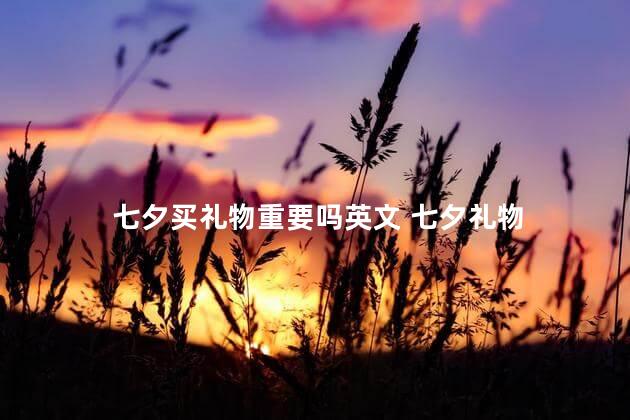 七夕买礼物重要吗英文 七夕礼物